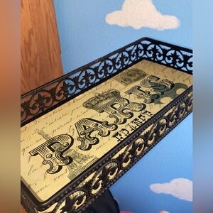 Paris France Metal Wire Tray